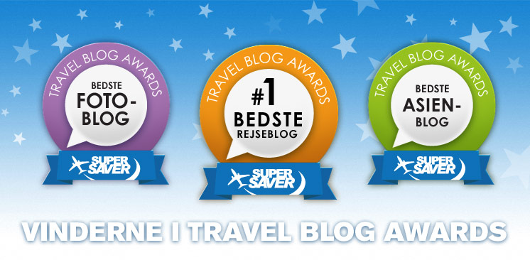 Vinnare i Supersavertravel Travel Blog Awards 2012